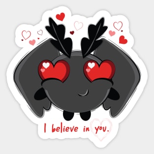 Mothman Valentine Sticker